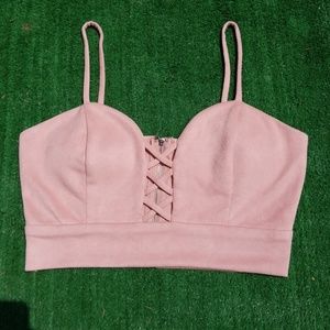 Windsor Suede Crop Top